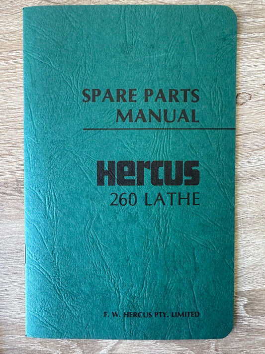 Used Hercus 260 Spare Parts Manual