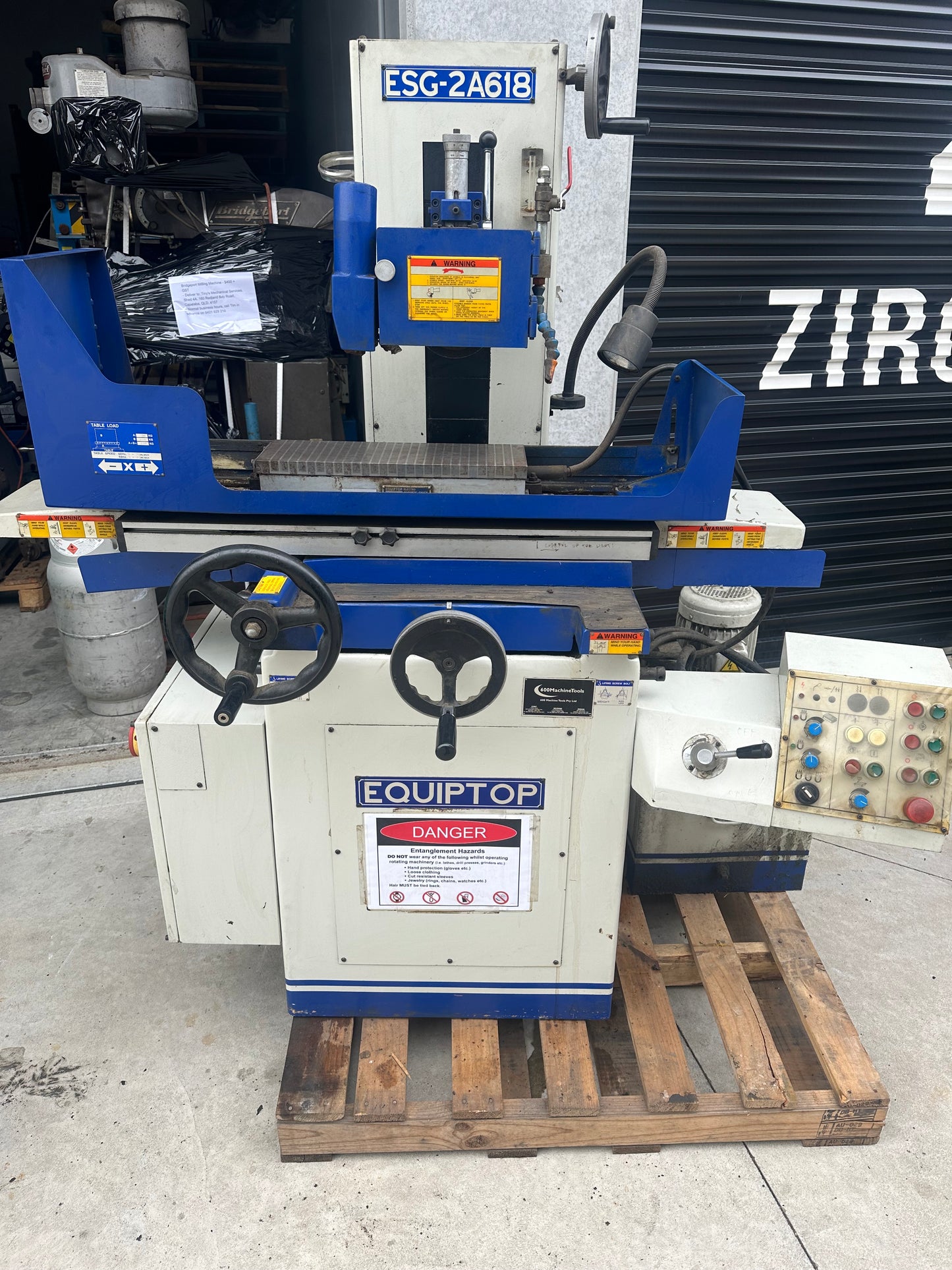 Used Equitop Surface Grinder