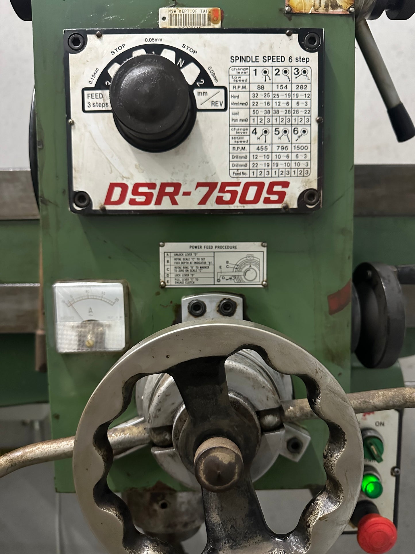 Used Herless DSR-750S Radial Arm Drill