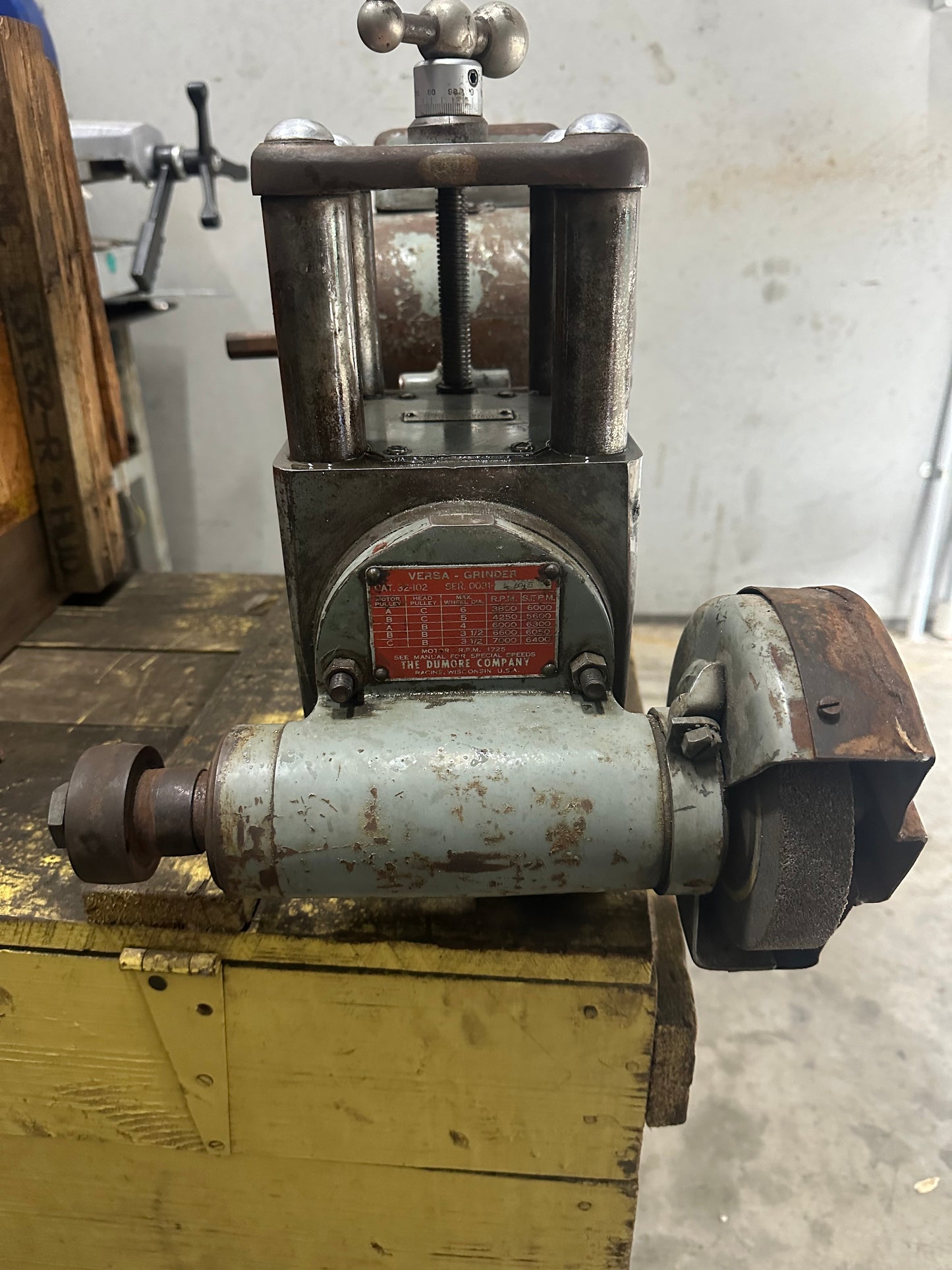 Used Dumore No2 Versa-Mil Toolpost Attachment