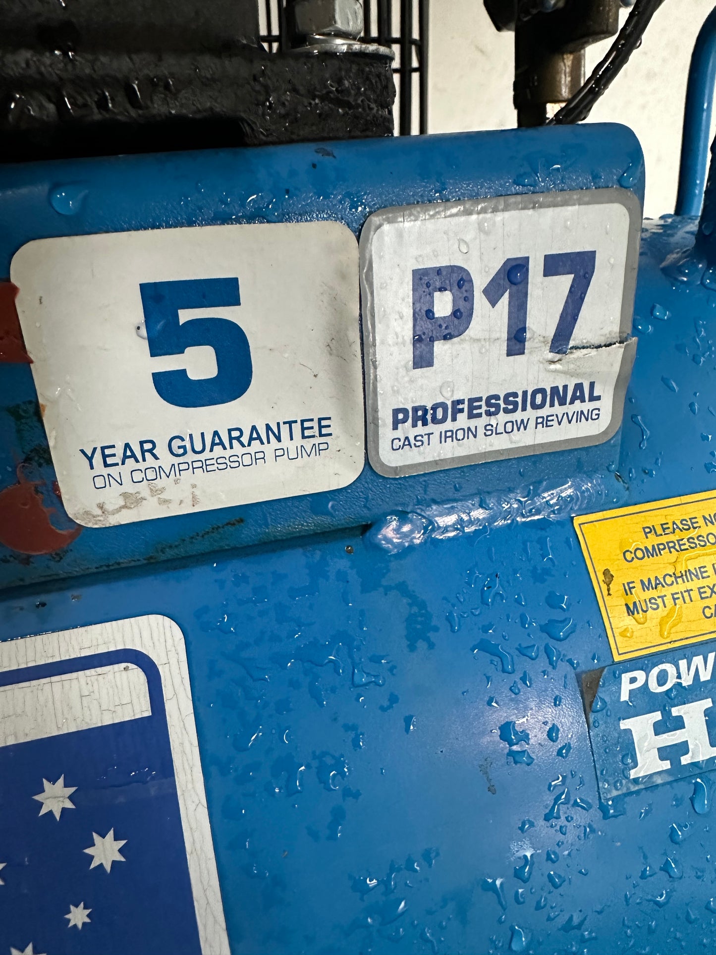 Used Peerless P17 Petrol Air Compressor