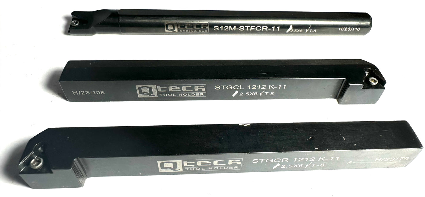 Q-Tech 12mm Tool Set (TCMT-11 inserts)