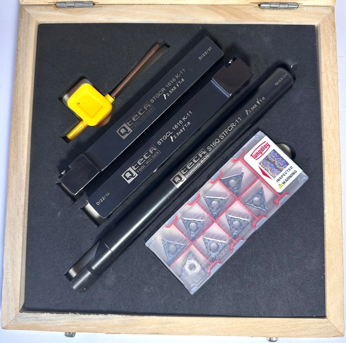 Q-Tech 16mm Tool Set (TCMT-11 inserts)